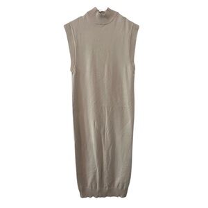 Dynamite Sleeveless Sweater Dress Sleeveless Off White Mockneck XXS